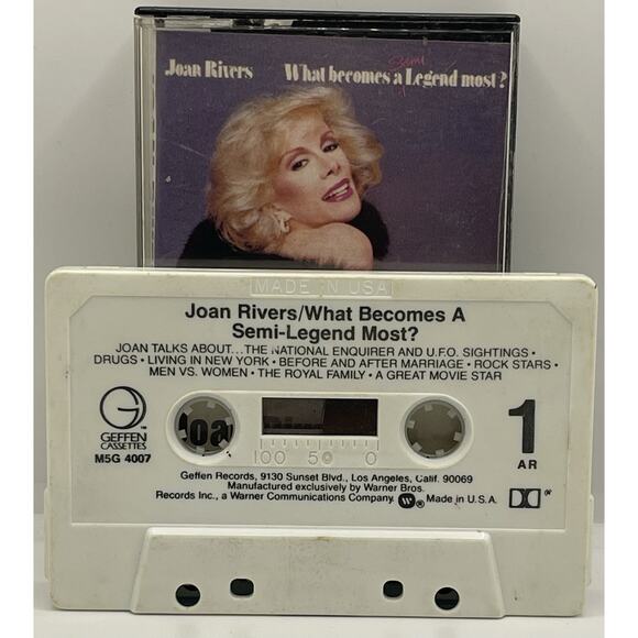Joan Rivers What Becomes A Legend Most? 1983 Comedy Cassette Tape - Picture 3 of 4